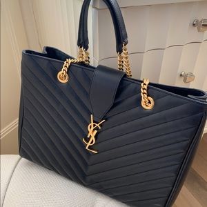 YSL Black Quilted Shoulder Bag